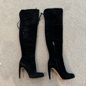 Black suede Sam Edelman over the knee boots size 6.5